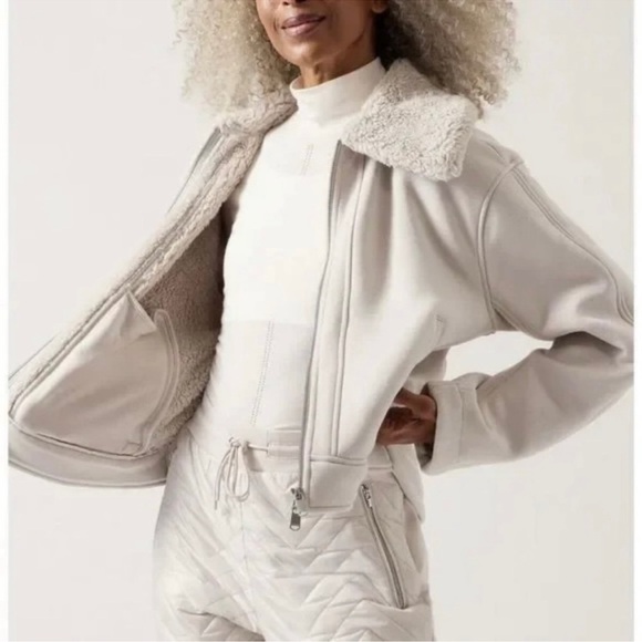 Athleta Westbound Sherpa Full-Zip Soft Long Sleeve Jacket Size 2X